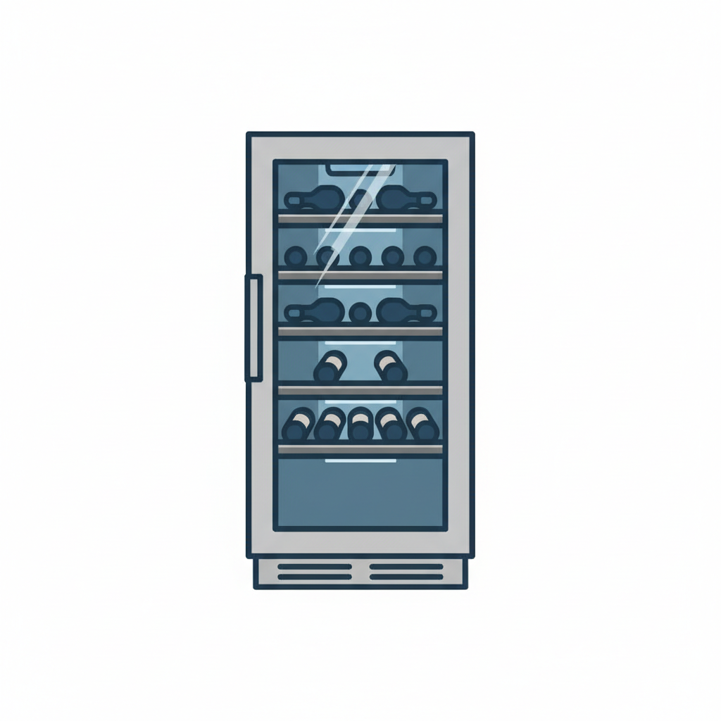 Wine refrigerator icon