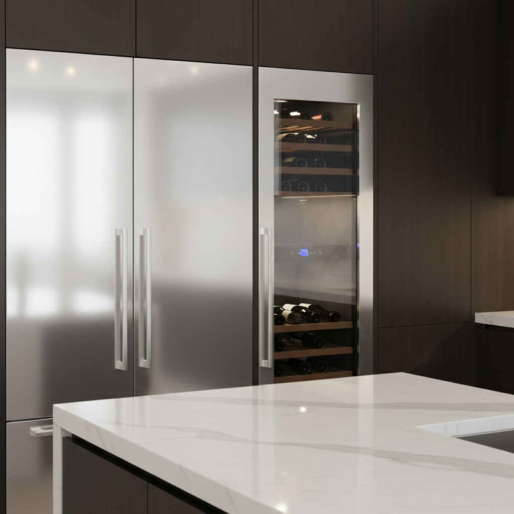 High-end kitchen appliances close-up